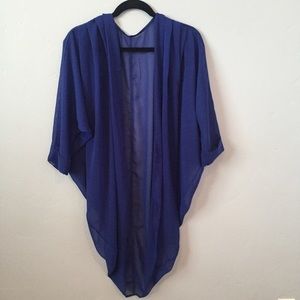 American Apparel Chiffon Blue Shawl